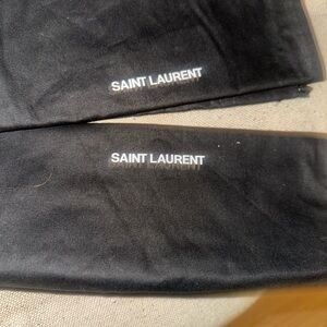 Saint Laurent Black Fabric with Logo